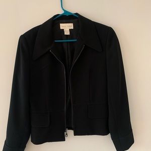 Super cute cropped black blazer! Modern and sleek!